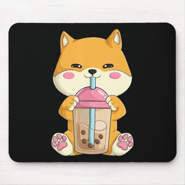 Alfombrilla De Ratón Mujeres indias de Shiba japonesas Chicas Kawaii Bu (Frente)