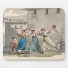 Alfombrilla De Ratón Mujeres luchando en Roma, Italia (Escena histórica