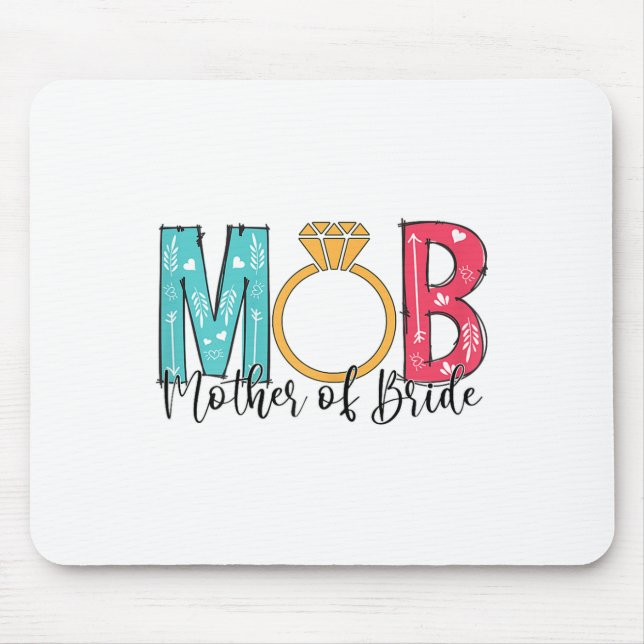 Alfombrilla De Ratón Mujeres Madre De La Novia Mob Mog Despedida De Sol (Frente)