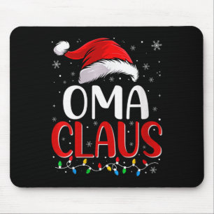 Alfombrilla De Ratón Mujeres Navidades de Oma Claus iluminan a familia 