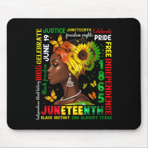 Alfombrilla De Ratón Mujeres Negras Juneteenth 1865 Celebran Orgullo Hi