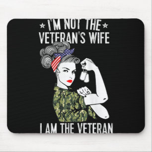Alfombrilla De Ratón Mujeres No Soy La Mujer Veterana Soy El Veterano D