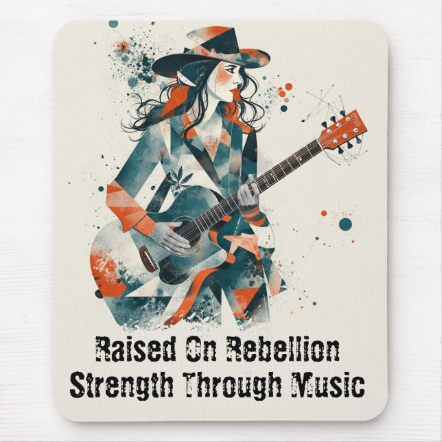 Alfombrilla De Ratón Mujeres personalizables Resumen arte Inspirador (Frente)