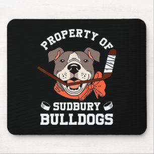 Alfombrilla De Ratón Mujeres Propiedad De Sudbury Bulldog Divertido 