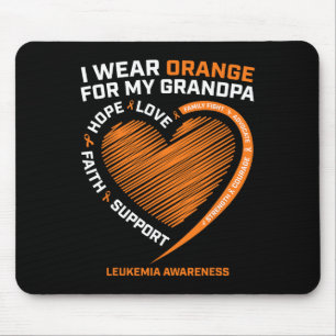 Alfombrilla De Ratón Mujeres Que Uso Naranja Para Mi Abuelo Leukemia Aw
