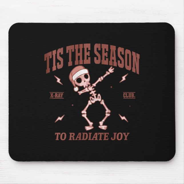 Alfombrilla De Ratón Mujeres radian joy rad Navidades de radiología (Frente)