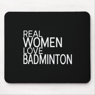 Alfombrilla De Ratón Mujeres Reales Aman Decir Lanzadera de Bádminton S