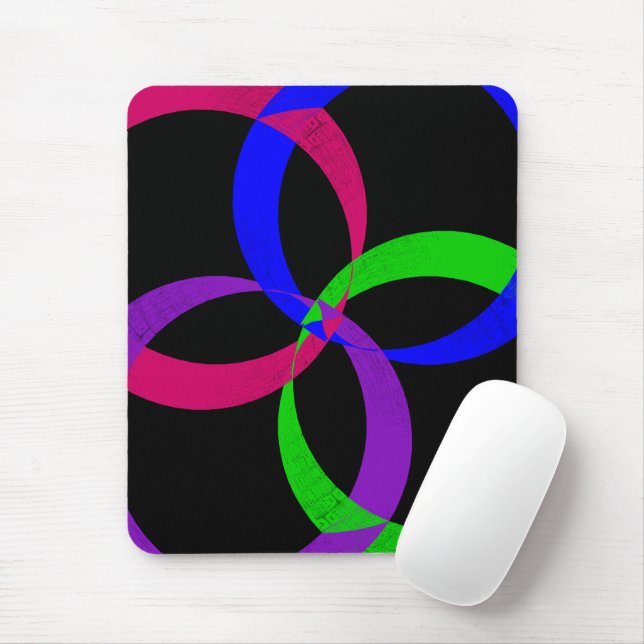 Alfombrilla De Ratón Multi Color Interchange Geometric Mouse Pad (Con ratón)