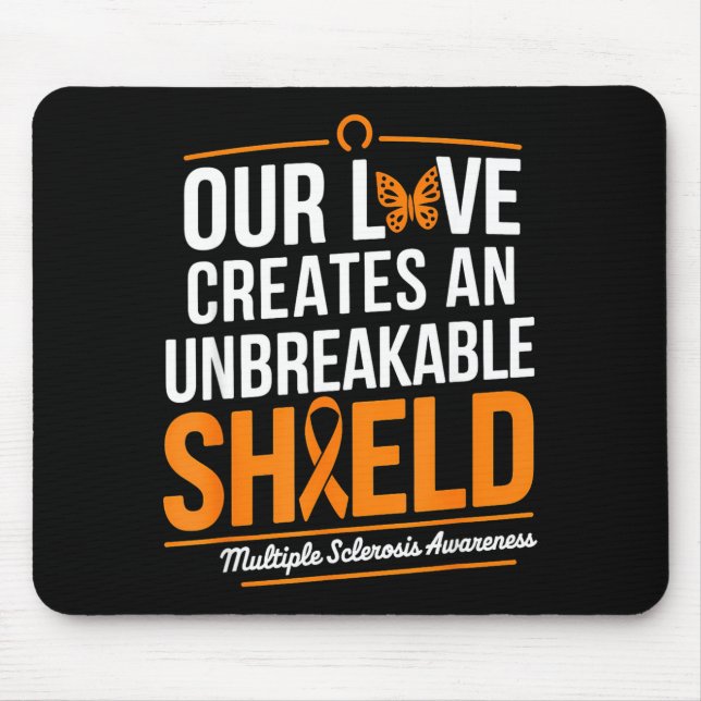 Alfombrilla De Ratón Multiple Sclerosis Awareness Month Unbreakable Shi (Frente)