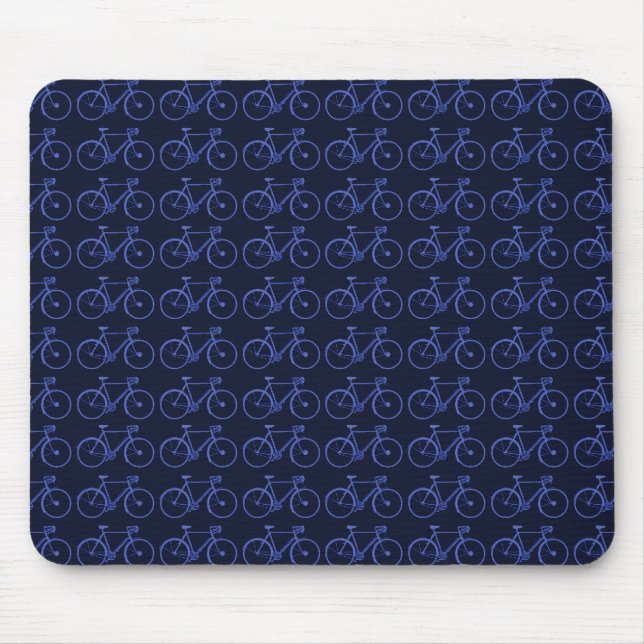 Alfombrilla De Ratón Múltiples bicicletas azules (Frente)