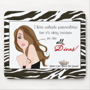 Alfombrilla De Ratón Múltiples Personalidades / Bajo Un Tiara ¡Nos Apoy