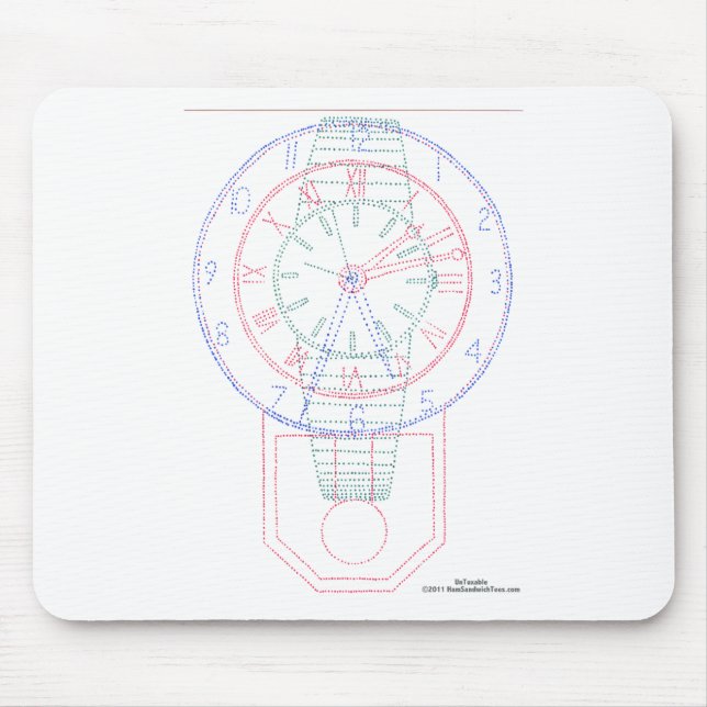Alfombrilla De Ratón Multireloj (Frente)
