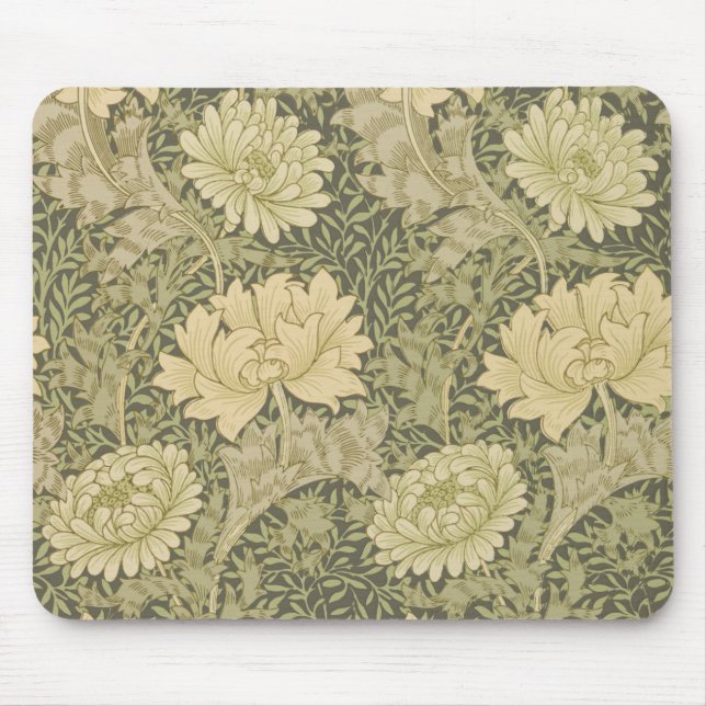 Alfombrilla De Ratón Mum Crisantemo William Morris (Frente)