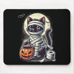 Alfombrilla De Ratón Mumami de gato negro hombres mujeres niños Hallowe