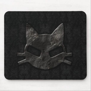 Alfombrilla De Ratón Mún negro Mousepad gótico del gatito