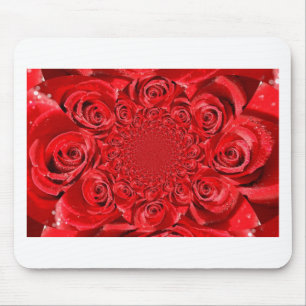 Alfombrilla De Ratón Mundo Rosa: Fantasía floral