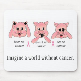 Alfombrilla De Ratón Mundo sin el cáncer Mousepad