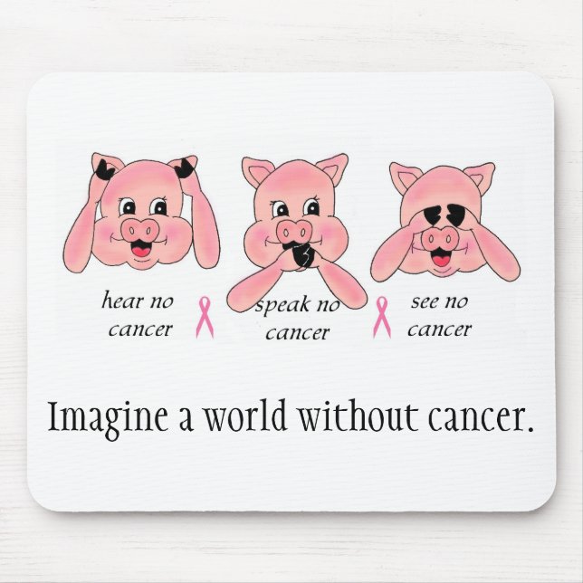 Alfombrilla De Ratón Mundo sin el cáncer Mousepad (Frente)