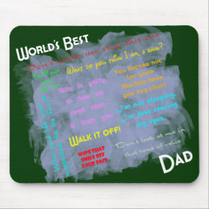 Alfombrilla De Ratón Mundos el mejor Dadism Mousepad