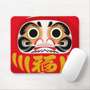 Alfombrilla De Ratón Muñeca Daruma (amuleto tradicional japonés de buen