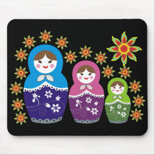 Alfombrilla De Ratón Muñeca Matryoshka rusa Mousepads.