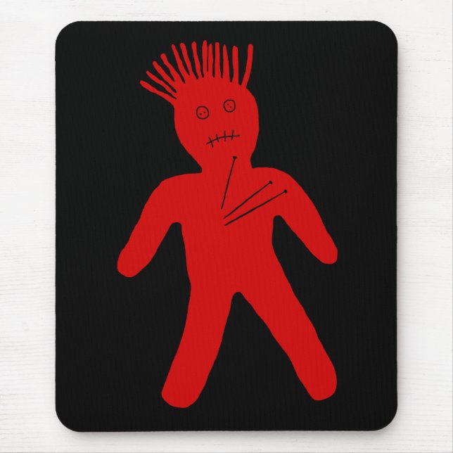 Alfombrilla De Ratón Muñeca roja vudú (Frente)