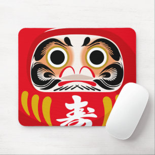 Alfombrilla De Ratón Muñeco Daruma (amuleto tradicional japonés de buen