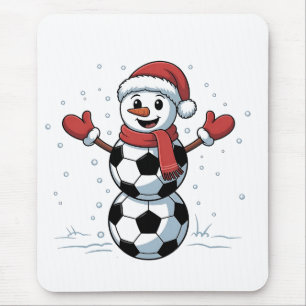 Alfombrilla De Ratón Muñeco de nieve Fútbol Navidad Santa Béisbol Depor