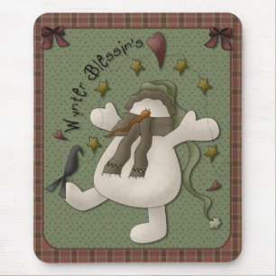 Alfombrilla De Ratón Muñeco de nieve Mousepad de Wynter Blessin