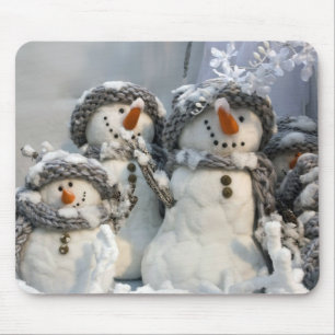 Alfombrilla De Ratón Muñecos de nieve