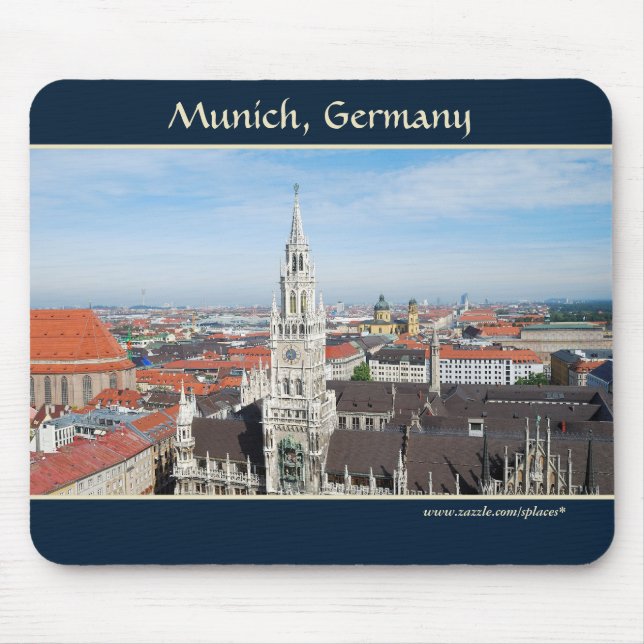 Alfombrilla De Ratón Múnich, Alemania Mousepad (Frente)