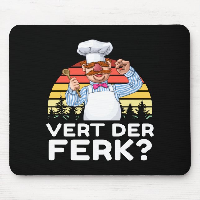 Alfombrilla De Ratón Muppet Show Swedish Chef Expletive New Funny Stic  (Frente)