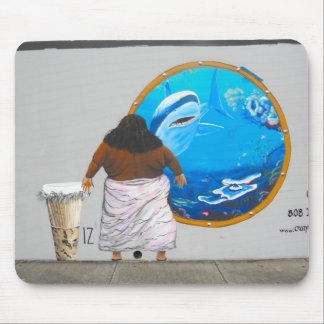Alfombrilla De Ratón Mural del arte de la calle de Hawaii