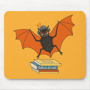 Alfombrilla De Ratón Murciélago Lector Bibliotecaria Caprichosa con L