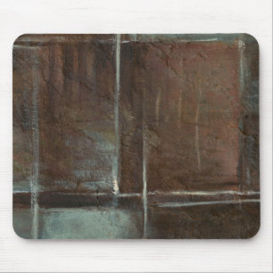 Alfombrilla De Ratón Muro de ladrillo rojo y gris