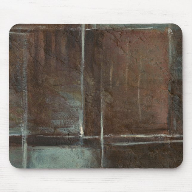 Alfombrilla De Ratón Muro de ladrillo rojo y gris (Frente)