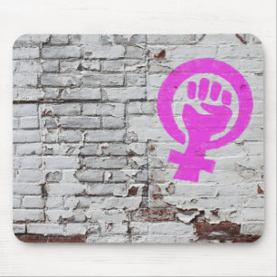 Alfombrilla De Ratón Muro de poder femenino Mousepad