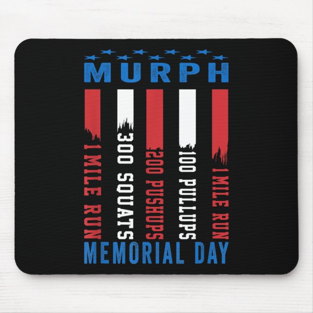Alfombrilla De Ratón Murph Challenge American Memorial Day (Frente)