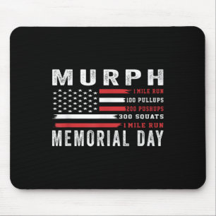 Alfombrilla De Ratón Murph Challenge American Memorial Day gimnasio