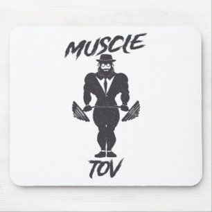 Alfombrilla De Ratón Muscle Tov Levantamiento de Pesas Culturismo Judío
