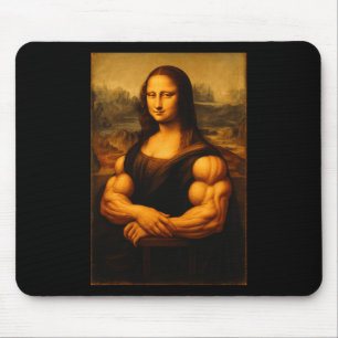 Alfombrilla De Ratón Músculo Mona Lisa Bodybuilder Halterofilia Gym Y
