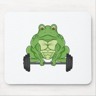 Alfombrilla De Ratón Músculos de Fitness de Rana Entrenamiento de Peso