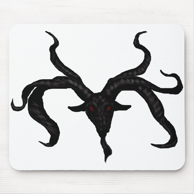 Alfombrilla De Ratón Musepad de Demon de Cabra Negra (Frente)