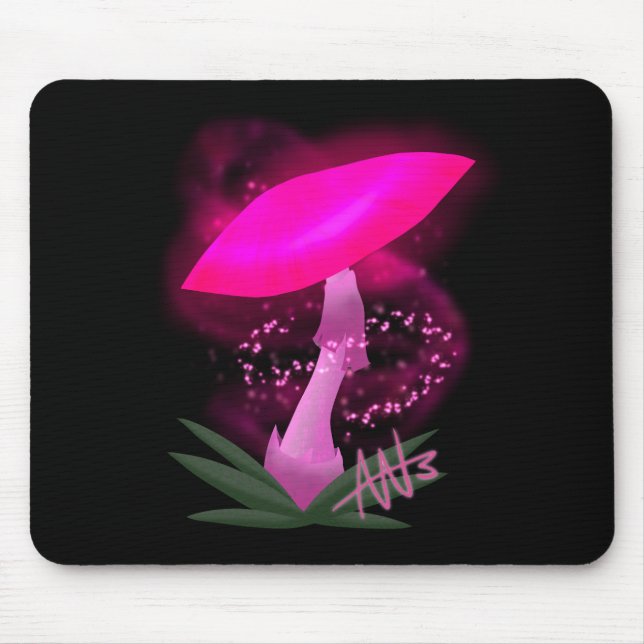 Alfombrilla De Ratón Mushongo rosa brillante (Frente)