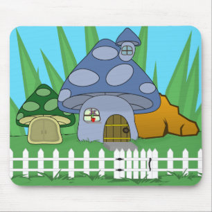 Alfombrilla De Ratón Mushroom House Mousepad