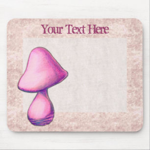 Alfombrilla De Ratón Mushroom Mousepad rosa