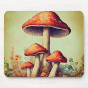 Alfombrilla De Ratón Mushrooms vintage