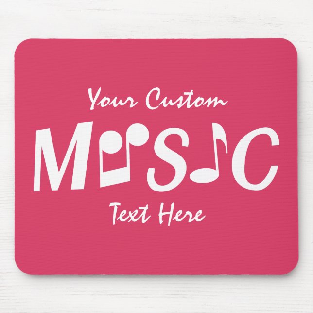 Alfombrilla De Ratón MUSIC personalizado mousepad (Frente)