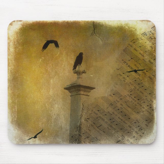 Alfombrilla De Ratón Música Antigua Y Crows (Frente)