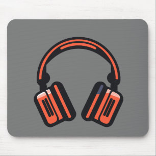 Alfombrilla De Ratón Música Auriculares Rhyme Maravilloso Vector de Vib